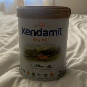 Organic Kendamil Stage 3 formula. From England. For babies over 12 months.